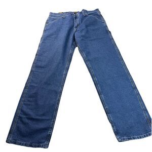 Lee Jeans Loose Fit Men’s Carpenter Jeans Straight Leg Medium Wash Sz 35x32 NWT